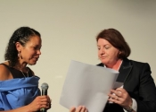 Elene with Toni Atkins
